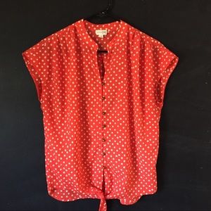 ❤️ Maison Jules Polka Dot Blouse ❤️